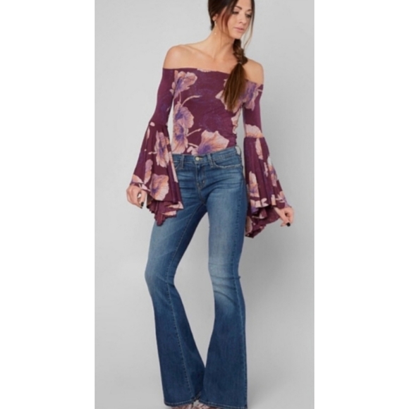 Free People Tops - Free People Birds of Paradise Bell-Sleeve Boho Top
